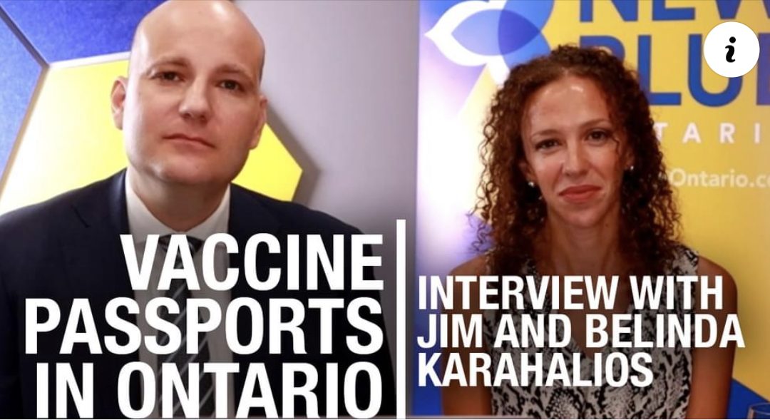 New Blue Party’s Jim and Belinda Karahalios weigh in on Ford’s vax pass flip-flop